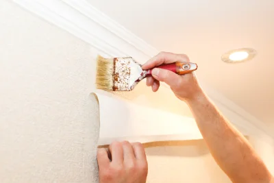 Pose de papier peint à Locmaria-Plouzané — revêtements muraux et toiles de verre